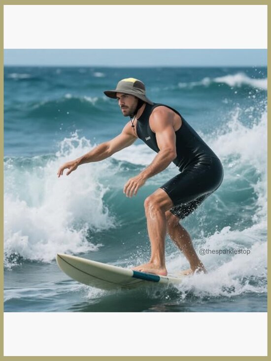 Waterproof Nylon Sun Hat UPF 50+ with Adjustable Strap for Surfing main image 6